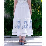 リボン×ブーケ刺繍スカート | axes femme | 詳細画像3