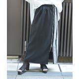 黒 | レースラインジップタイトスカート | axes femme