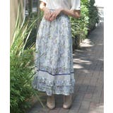 白 | フラワープリントスカート | axes femme