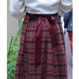起毛チェック柄ロングスカート | axes femme | 詳細画像11 