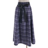 起毛チェック柄ロングスカート | axes femme | 詳細画像28 