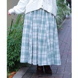 起毛チェック柄ロングスカート | axes femme | 詳細画像4 