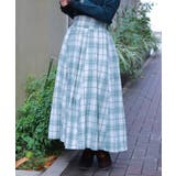 起毛チェック柄ロングスカート | axes femme | 詳細画像5 