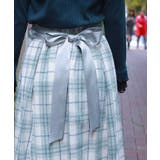 起毛チェック柄ロングスカート | axes femme | 詳細画像6 