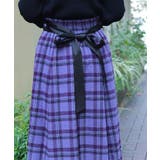 起毛チェック柄ロングスカート | axes femme | 詳細画像8 