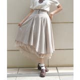 ベージュ | 後編上イレヘムスカート | axes femme