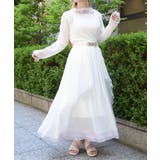 配色レース楊柳フリルスカート | axes femme | 詳細画像5
