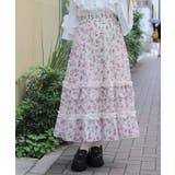 ミニローズプリントスカート | axes femme | 詳細画像1 
