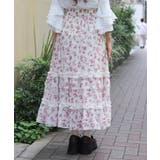 ミニローズプリントスカート | axes femme | 詳細画像3 