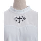 クロス刺繍ラメカットトップス | axes femme | 詳細画像10 