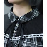 チェックレイヤードトップス | axes femme | 詳細画像5 