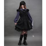 黒 | クロスレースフリルミニワンピース | axes femme