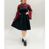 黒 | レースアップミニキャミワンピ | axes femme
