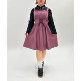ピンク | レースアップミニキャミワンピ | axes femme
