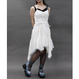 白 | ドロストデザインイレヘムワンピース | axes femme
