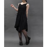 黒 | ドロストデザインイレヘムワンピース | axes femme