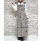 茶 | リボンデザインロングジャンスカ | axes femme