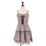 茶 | コットンレースキャミワンピース | axes femme