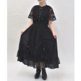 黒 | ドロストレースケープワンピース | axes femme