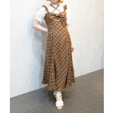 茶 | リボンデザインキャミワンピース | axes femme