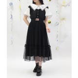 リボン×ラメチュールジャンパースカート | axes femme | 詳細画像10 