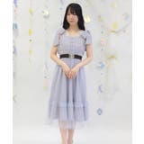 リボン×ラメチュールジャンパースカート | axes femme | 詳細画像14 