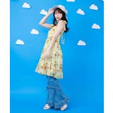 イエロー | ひまわり柄チュニック | axes femme