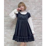 黒 | トロワリボンベロアワンピース | axes femme