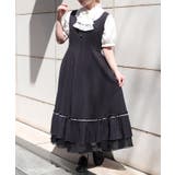黒 | レースアップジャンパースカート | axes femme