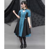 金具デザインバイカラーワンピース | axes femme | 詳細画像13 