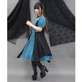 金具デザインバイカラーワンピース | axes femme | 詳細画像14 