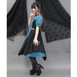 金具デザインバイカラーワンピース | axes femme | 詳細画像15 