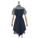 金具デザインバイカラーワンピース | axes femme | 詳細画像18 