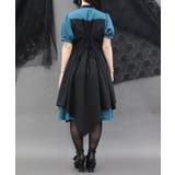 金具デザインバイカラーワンピース | axes femme | 詳細画像3 