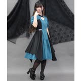 金具デザインバイカラーワンピース | axes femme | 詳細画像4 