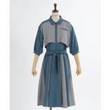 チェック×パッチワークワンピース | axes femme | 詳細画像2