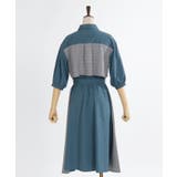 チェック×パッチワークワンピース | axes femme | 詳細画像4