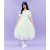 イエロー | ドーリーフリルロングワンピース | axes femme