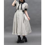 グレー | ストライプロングワンピース | axes femme