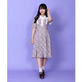オフショル×チェック切替ワンピース | axes femme | 詳細画像4