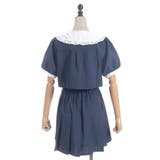 バイカラードッキングミニワンピース | axes femme | 詳細画像18 