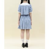 バイカラードッキングミニワンピース | axes femme | 詳細画像3 