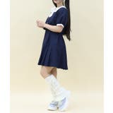 バイカラードッキングミニワンピース | axes femme | 詳細画像7 