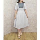 白 | フレンチマリンストライプワンピース | axes femme
