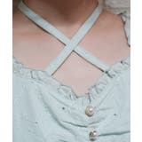 梯子レースコットンワンピース | axes femme | 詳細画像5 