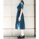 ハイウエストフラシ半袖ワンピース | axes femme | 詳細画像2