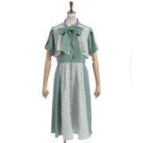 チェックパッチワークワンピース | axes femme | 詳細画像24