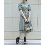 カーキ | ボレロ風ハイウエストワンピース | axes femme