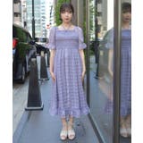 シアチェックシャーリングワンピース | axes femme | 詳細画像4 