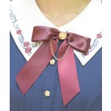 リボンブリーチ薔薇刺繍ワンピース | axes femme | 詳細画像8
